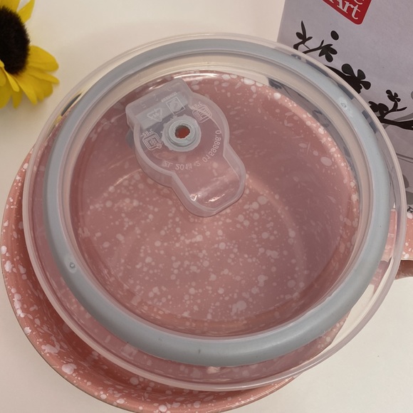 Ramen or soup mug/bowl with cover NWT cherry blossom floral design - Picture 14 of 16